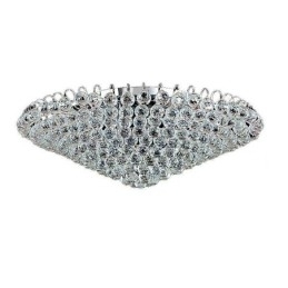 Europæisk stil Krystal Flush Mount Runde Form Loftslampe