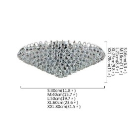 Europæisk stil Krystal Flush Mount Runde Form Loftslampe