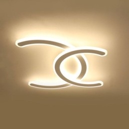 Moderne Simple Flush Mount Letter C akryl loftslampe