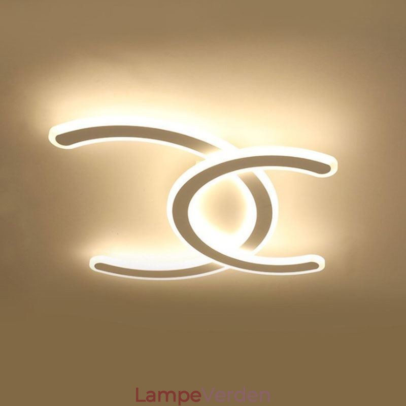 Moderne Simple Flush Mount Letter C akryl loftslampe