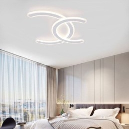 Moderne Simple Flush Mount Letter C akryl loftslampe