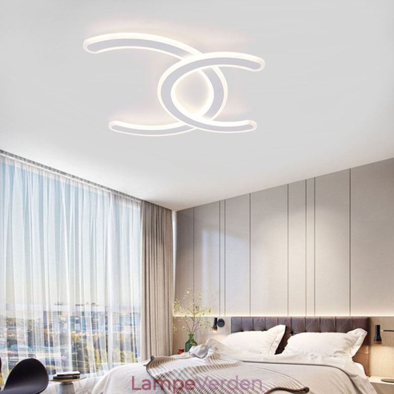 Moderne Simple Flush Mount Letter C akryl loftslampe