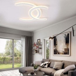 Moderne Simple Flush Mount Letter C akryl loftslampe