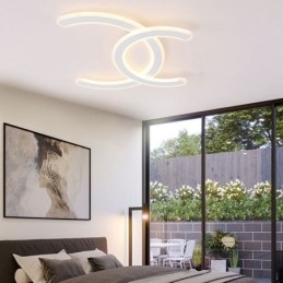 Moderne Simple Flush Mount Letter C akryl loftslampe