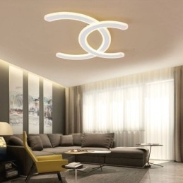 Moderne Simple Flush Mount Letter C akryl loftslampe