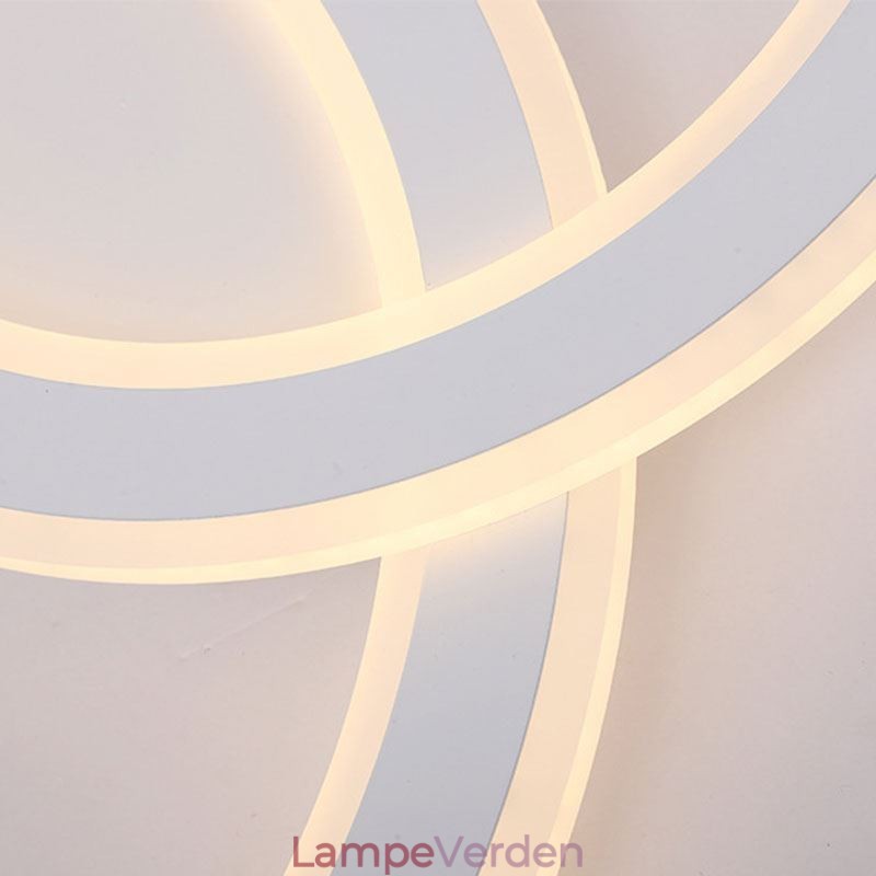 Moderne Simple Flush Mount Letter C akryl loftslampe