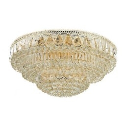 Luksus Flush Mount Crystal Ceiling Light Rund Light