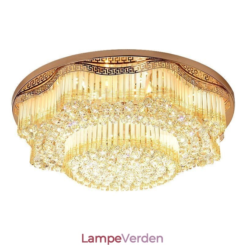 Moderne Flush Mount Crystal Ceiling Light Luksus rund belysning