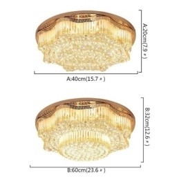 Moderne Flush Mount Crystal Ceiling Light Luksus rund belysning