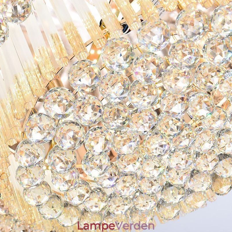 Moderne Flush Mount Crystal Ceiling Light Luksus rund belysning