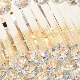 Moderne Flush Mount Crystal Ceiling Light Luksus rund belysning