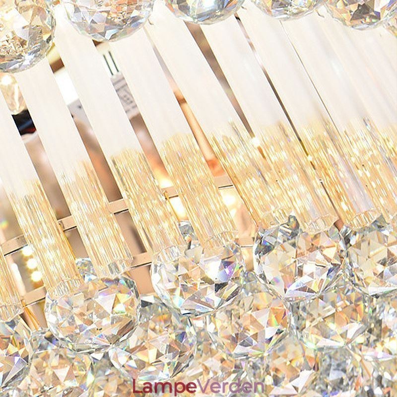 Moderne Flush Mount Crystal Ceiling Light Luksus rund belysning