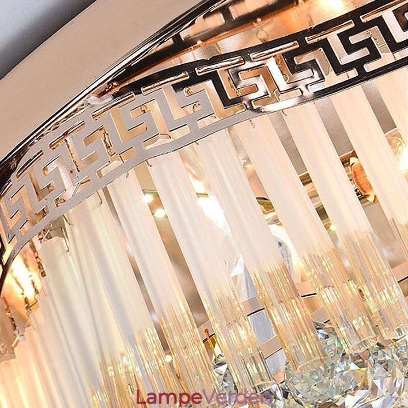 Moderne Flush Mount Crystal Ceiling Light Luksus rund belysning