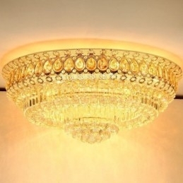 Flush Mount Crystal Modern Simple Ceiling Light Kreativ rund belysning