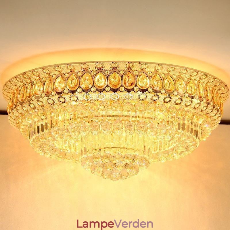 Flush Mount Crystal Modern Simple Ceiling Light Kreativ rund belysning