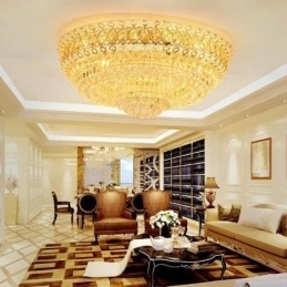 Flush Mount Crystal Modern Simple Ceiling Light Kreativ rund belysning