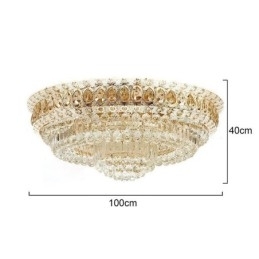 Flush Mount Crystal Modern Simple Ceiling Light Kreativ rund belysning