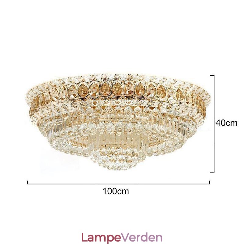 Flush Mount Crystal Modern Simple Ceiling Light Kreativ rund belysning