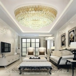 Flush Mount Crystal Modern Simple Ceiling Light Kreativ rund belysning