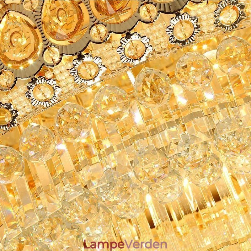 Flush Mount Crystal Modern Simple Ceiling Light Kreativ rund belysning