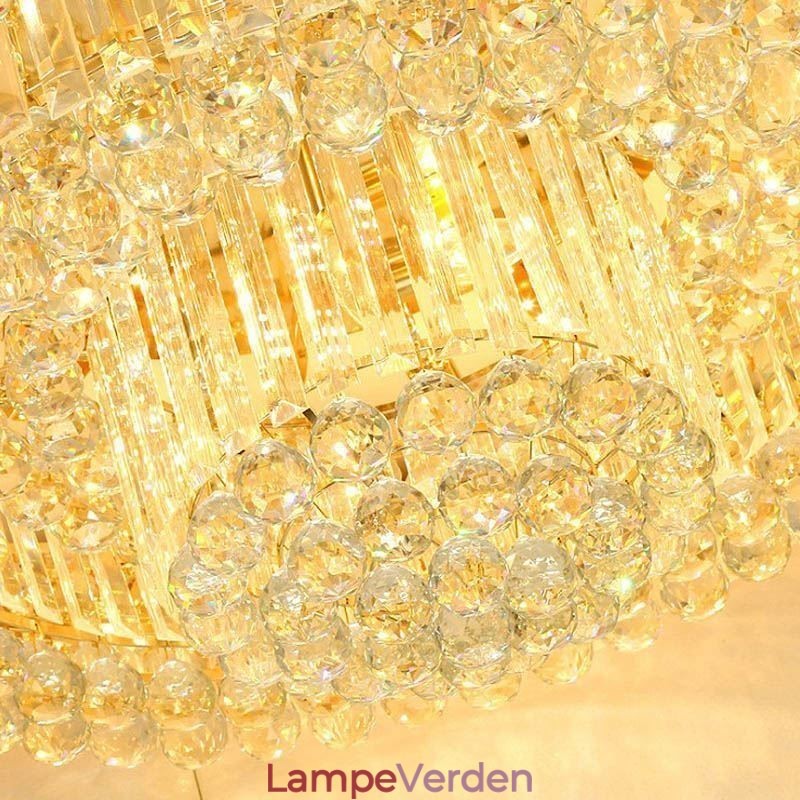 Flush Mount Crystal Modern Simple Ceiling Light Kreativ rund belysning