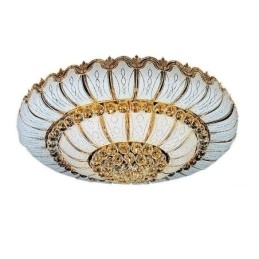 Moderne Simple Flush Mount Crystal Ceiling Light Rund