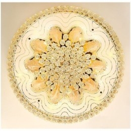 Graceful Flush Mounted Light Guld Krystal Loftslampe