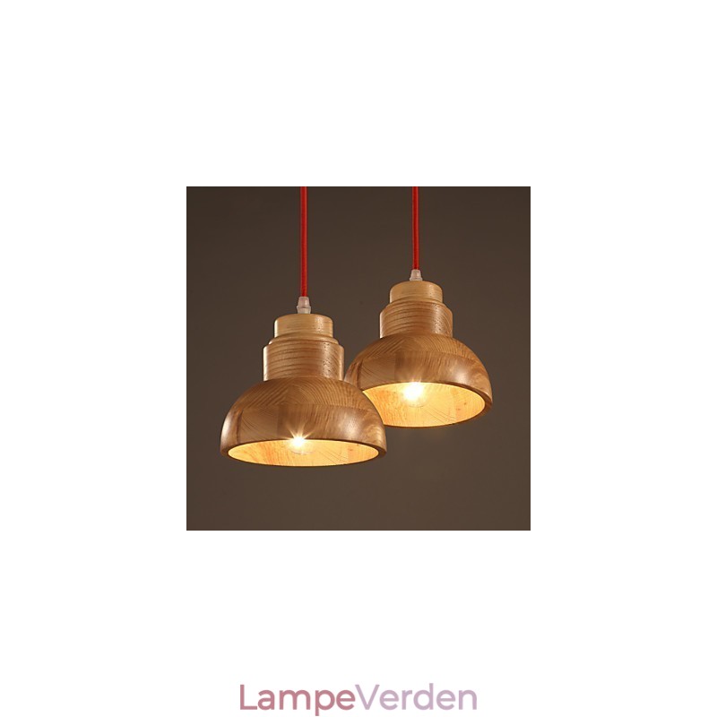 Lysekrone Mini Style Traditionel Klassisk Træ Bambus