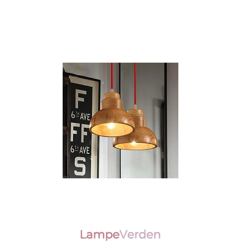 Lysekrone Mini Style Traditionel Klassisk Træ Bambus