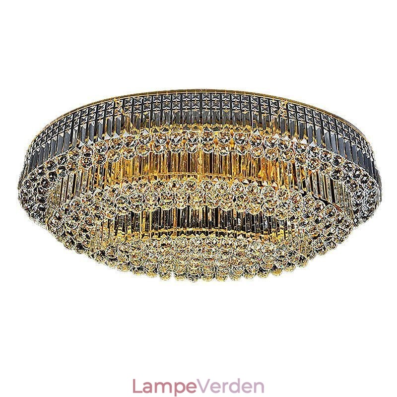 Flush Mount Crystal Ceiling Light European Oval Light
