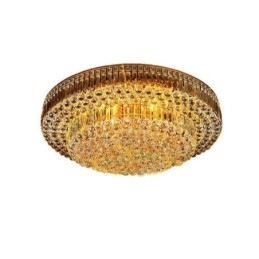 Flush Mount Crystal Ceiling Light Europæisk rund belysning