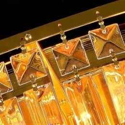 Flush Mount Crystal Ceiling Light Europæisk rund belysning