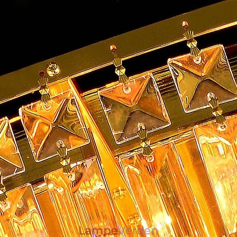 Flush Mount Crystal Ceiling Light Europæisk rund belysning