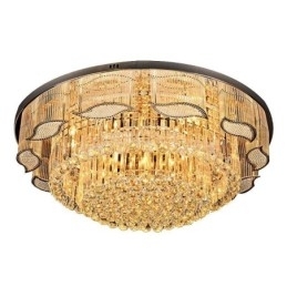 Krystal loftslampe Moderne enkel rund, flush Mount lysarmatur