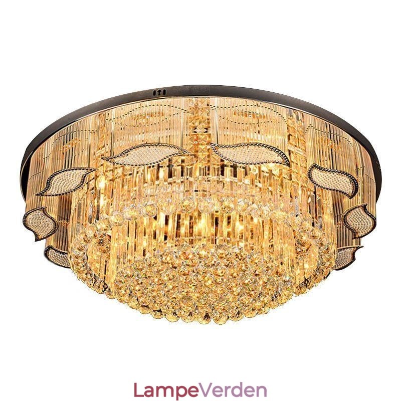 Krystal loftslampe Moderne enkel rund, flush Mount lysarmatur
