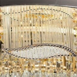 Krystal loftslampe Moderne enkel rund, flush Mount lysarmatur