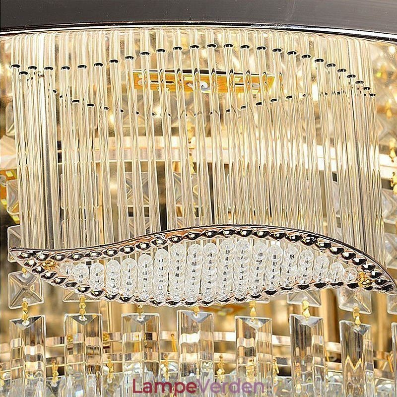 Krystal loftslampe Moderne enkel rund, flush Mount lysarmatur