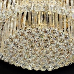 Krystal loftslampe Moderne enkel rund, flush Mount lysarmatur