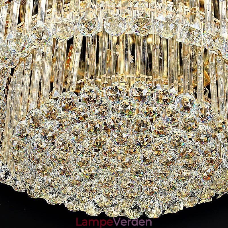 Krystal loftslampe Moderne enkel rund, flush Mount lysarmatur