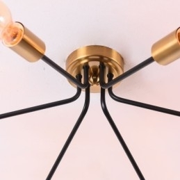 Sputnik Chandelier 6 Light Semi Flush Mount Loftslampe