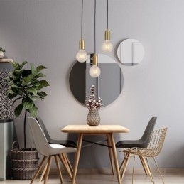 Nordic Brass 3 Pendel Cluster Light Island Creative Minimalistisk lysarmatur