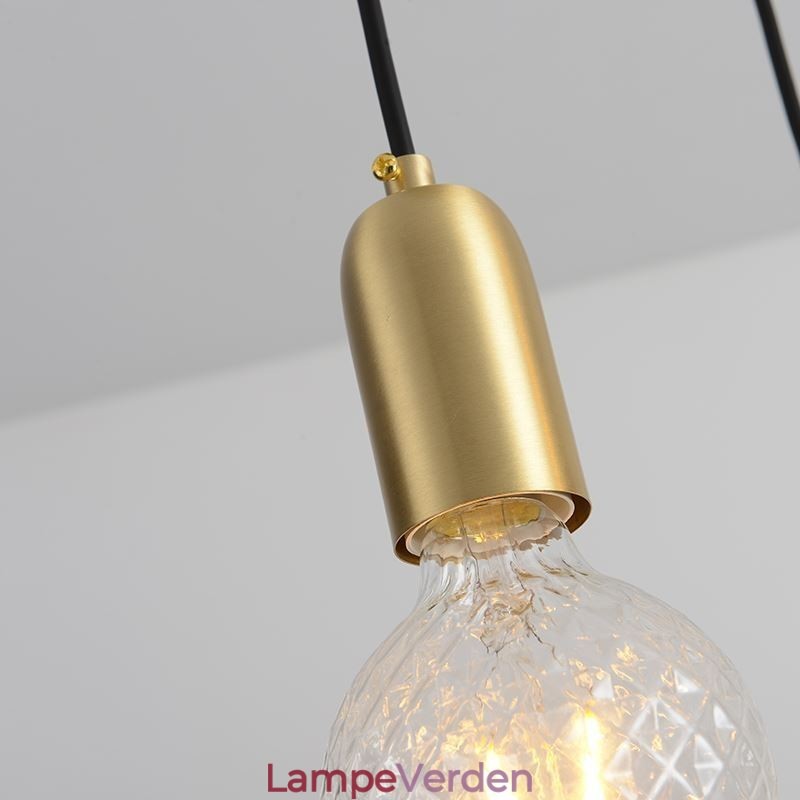 Nordic Brass 3 Pendel Cluster Light Island Creative Minimalistisk lysarmatur
