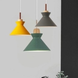 Nordic Macaron Island 3 Light Pendel Lighting Simple Iron Arti Three Lights
