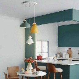 Macaron pendel Nordic Simple Iron Arti Tre lys armatur