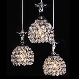 Krystal lysekrone moderne moderne metal