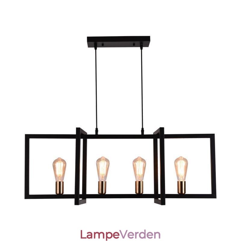 4 Light Pendel Light Industrial Style Lightingway
