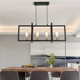 4 Light Pendel Light Industrial Style Lightingway