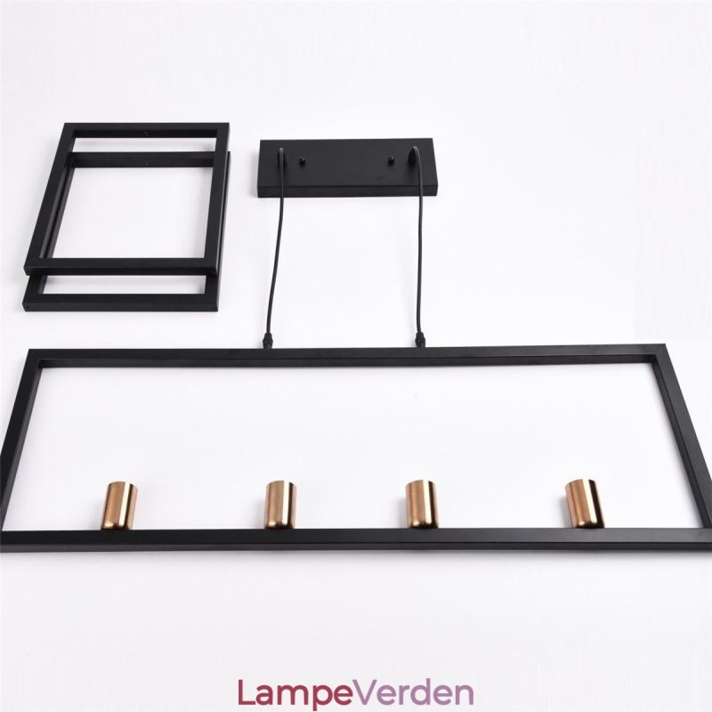 4 Light Pendel Light Industrial Style Lightingway