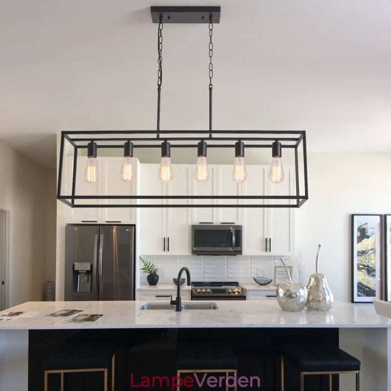 Farmhouse Pendant belysningsarmatur Ø hængende lys 6 lys