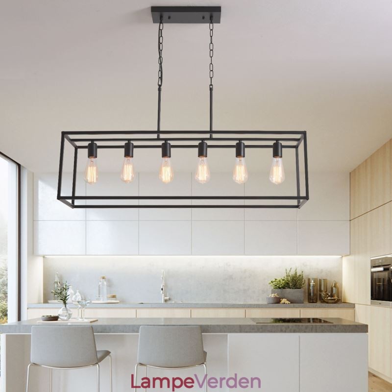 Farmhouse Pendant belysningsarmatur Ø hængende lys 6 lys